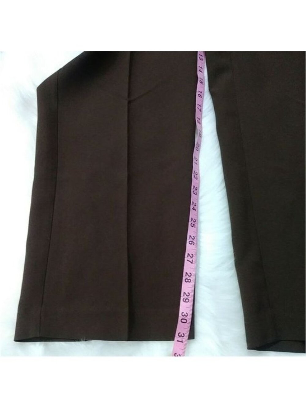 White Stag Brown Straight Leg Dress Pants Size 12 Lagenlook Preppy - Picture 3 of 13